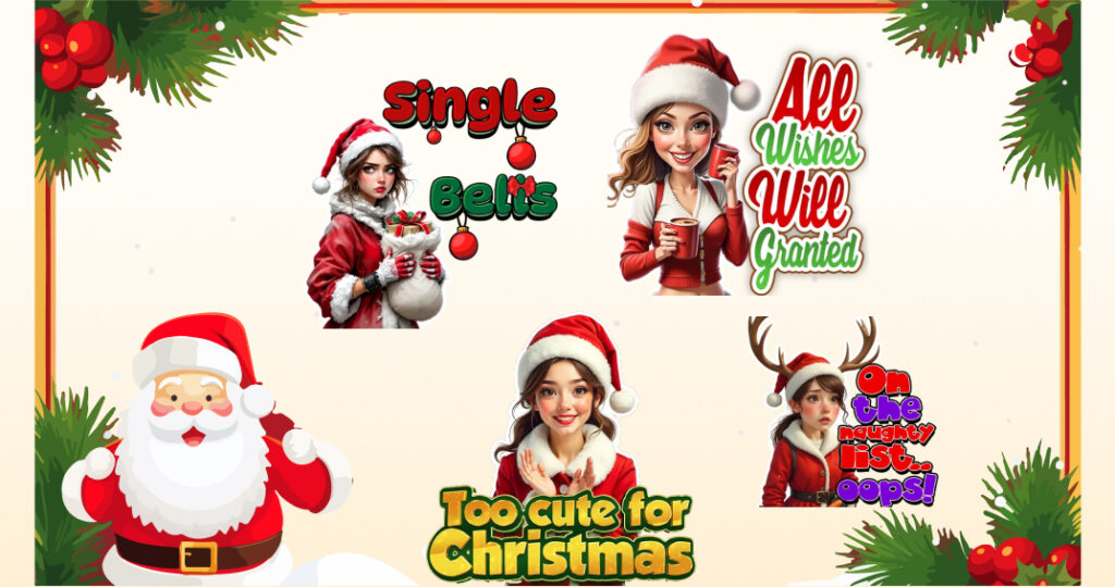 Transform Your Holiday Photos with 3D Christmas Stickers