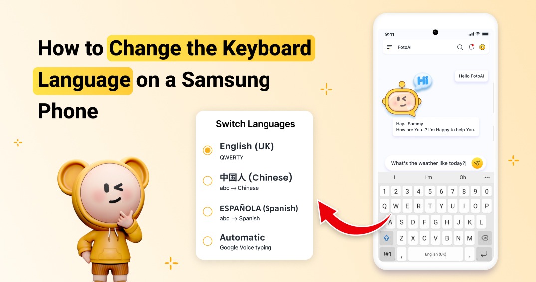 How to change keyboard language on samsung