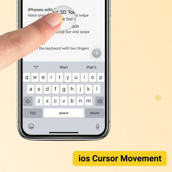 ios Cursor Movement