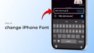 How to change Font on iphone